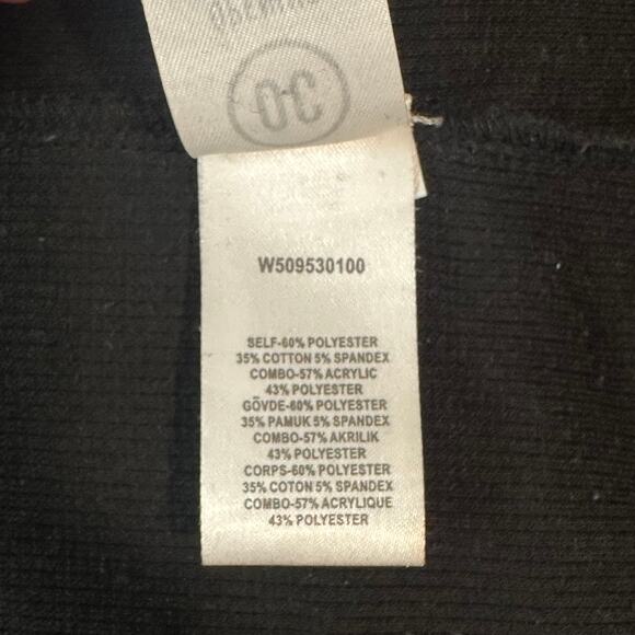 Opening Ceremony Layered Knit Dress Long Sleeve Crew Neck Midi Black Blue - Picture 11 of 12